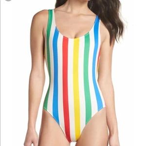 Solid & Striped One-Piece XS